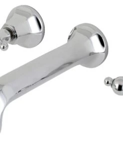 Kingston Brass KS4021PL 2-Handle Wall Mount Tub Faucet, Polished Chrome