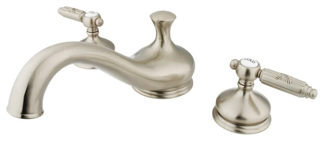 Kingston Brass Roman Tub Faucet, Brushed Nickel 1 Kingston Brass Roman Tub Faucet, Brushed Nickel