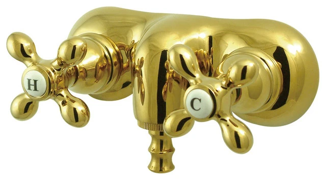 Kingston Brass Vintage 3-3/8" Wall Mount Clawfoot Tub Filler 1 Kingston Brass Vintage 3-3/8" Wall Mount Clawfoot Tub Filler