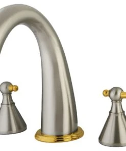 Kingston Brass Roman Tub Faucet, Brushed Nickel/Polished Brass