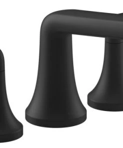 Kohler K-T22024-4 Tempered Deck Mounted Roman Tub Filler - Matte Black