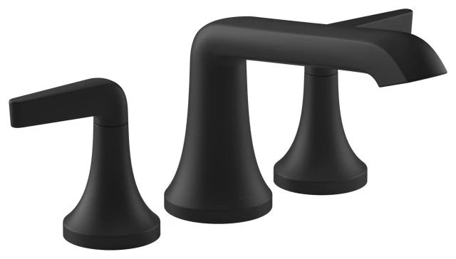 Kohler K-T22024-4 Tempered Deck Mounted Roman Tub Filler - Matte Black 1 Kohler K-T22024-4 Tempered Deck Mounted Roman Tub Filler - Matte Black