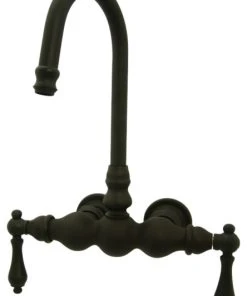 Kingston Brass 3-3/8" Wall Mount Tub Faucet, Oil Rubbed Bronze