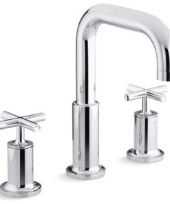 Kohler Purist Deck-Mount Bath Faucet Trim For High-Flow Valve, Polished Chrome