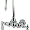 Kingston Brass 3-3/8" Wall Mount Tub Faucet, Polished Chrome