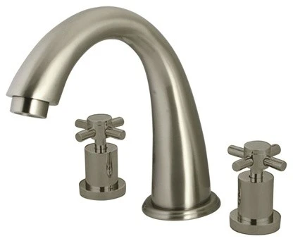 Kingston Brass Roman Tub Faucet, Brushed Nickel 1 Kingston Brass Roman Tub Faucet, Brushed Nickel