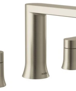 Moen T908 Genta 2-Handle Modern Roman Tub Faucet Brushed Nickel