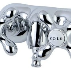 Kingston Brass 3-3/8" Wall Mount Tub Faucet, Polished Chrome