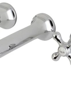 Kingston Brass KS4021AX 2-Handle Wall Mount Tub Faucet, Polished Chrome