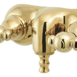 Kingston Brass 3-3/8" Wall Mount Tub Faucet, Polished Brass