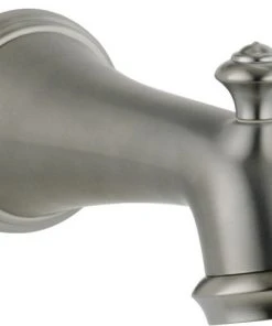 Delta Faucet Delta Victorian Tub Spout, Pull-Up Diverter, Stainless, RP34357SS