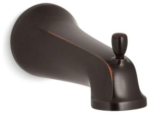 Kohler Bancroft Wall-Mount Diverter Bath Spout, Oil-Rubbed Bronze 1 Kohler Bancroft Wall-Mount Diverter Bath Spout, Oil-Rubbed Bronze