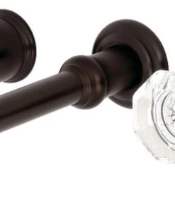 Kingston Brass Two-Handle Wall Mount Tub Faucet, Oil Rubbed Bronze