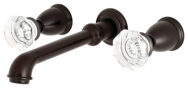 Kingston Brass Two-Handle Wall Mount Tub Faucet, Oil Rubbed Bronze 1 Kingston Brass Two-Handle Wall Mount Tub Faucet, Oil Rubbed Bronze