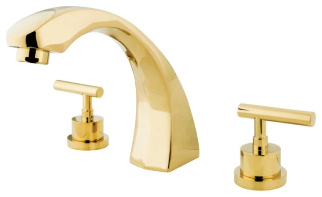 Kingston Brass Roman Tub Faucet, Polished Brass 1 Kingston Brass Roman Tub Faucet, Polished Brass