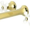 Kingston Brass KS4022PX Metropolitan 2-Handle Wall Mount Tub Faucet, Polished Brass
