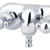 Kingston Brass 3-3/8" Wall Mount Tub Faucet, Polished Chrome
