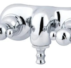 Kingston Brass 3-3/8" Wall Mount Tub Faucet, Polished Chrome