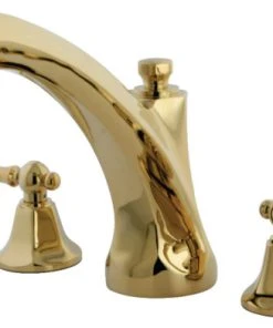 Kingston Brass Metropolitan Roman Tub Faucets With Polished Brass KS4322AL