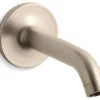 Kohler Purist Wall-Mount Non-Diverter Bath Spout, Vibrant Brushed Bronze