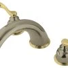 Kingston Brass KS8369FL Royale Roman Tub Faucet, Brushed Nickel/Polished Brass