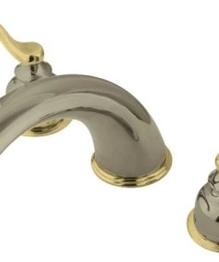 Kingston Brass KS8369FL Royale Roman Tub Faucet, Brushed Nickel/Polished Brass