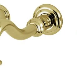 Kingston Brass KS3022PL Two-Handle Wall Mount Tub Faucet, Polished Brass