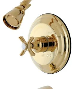 Kingston Brass Millennium Tub And Shower Faucets With Polished Brass KB2632ZX