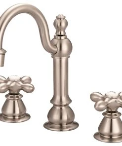 Water Creation Vintage Classic Widespread Lavatory Faucet With Pop-Up Drain