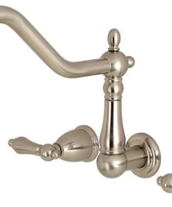 Kingston Brass Heritage Roman Tub Faucets With Brushed Nickel Finish KS1028AL