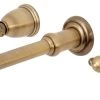 Kingston Brass Two-Handle Wall Mount Tub Faucet, Antique Brass