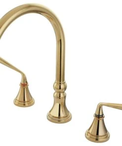 Kingston Brass Roman Tub Faucet, Polished Brass