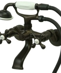 Kingston Brass KS266 Vintage Wall Mounted Clawfoot Tub Filler - Oil Rubbed