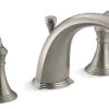 Kohler Devonshire Deck-/Rim-Mount Bath Faucet Trim, Vibrant Brushed Nickel