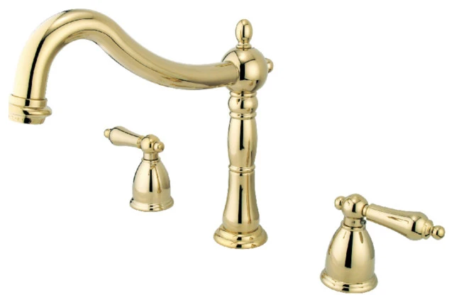 Kingston Brass Roman Tub Faucet, Polished Brass 1 Kingston Brass Roman Tub Faucet, Polished Brass