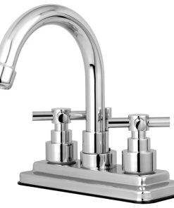 Kingston Brass Elinvar Two Handle 4" Centerset Lavatory Faucet With Brass Pop-up
