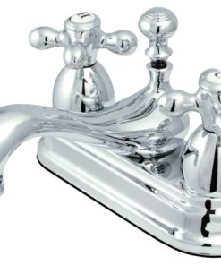Kingston Brass 4" Centerset Bathroom Faucet, Polished Chrome