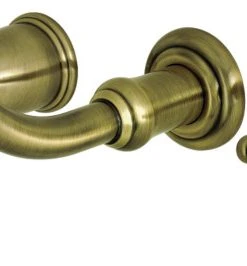 Kingston Brass KS3023AL Two-Handle Wall Mount Tub Faucet, Antique Brass