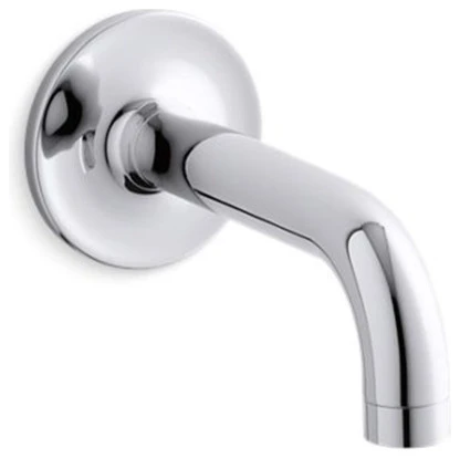 Kohler Purist Wall-Mount Non-Diverter Bath Spout, 90-Degrees, Polished Chrome 1 Kohler Purist Wall-Mount Non-Diverter Bath Spout, 90-Degrees, Polished Chrome