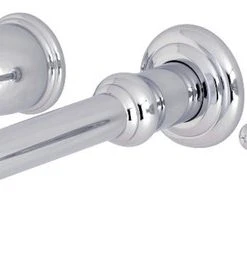 Kingston Brass Two-Handle Wall Mount Tub Faucet, Polished Chrome