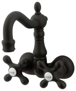 Kingston Brass 3-3/8" Wall Mount Tub Faucet, Oil Rubbed Bronze