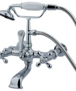 Kingston Brass CC548T Vintage Wall Mounted Clawfoot Tub Filler - Polished