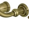 Kingston Brass KS3023PL Two-Handle Wall Mount Tub Faucet, Antique Brass