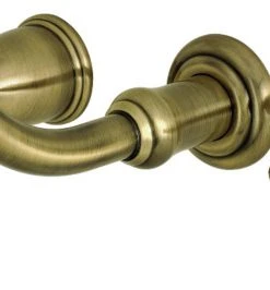 Kingston Brass KS3023PL Two-Handle Wall Mount Tub Faucet, Antique Brass