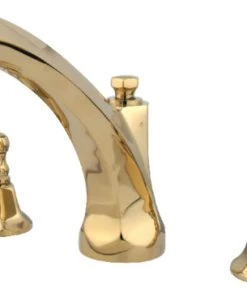 Kingston Brass KS4322FL Roman Tub Faucet, Polished Brass