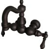 Kingston Brass 3-3/8" Wall Mount Tub Faucet, Oil Rubbed Bronze