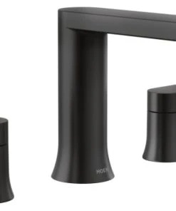 Moen T908 Genta LX Deck Mounted Roman Tub Filler - Matte Black