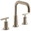 Kohler Purist Deck-Mount Bath Faucet Trim, Vibrant Brushed Bronze