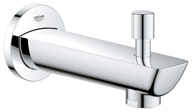 GROHE US Grohe 13 287 1 BauLoop 5-3/16" Wall Mounted Tub Spout - Starlight Chrome 1 GROHE US Grohe 13 287 1 BauLoop 5-3/16" Wall Mounted Tub Spout - Starlight Chrome