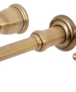 Kingston Brass Two-Handle Wall Mount Tub Faucet, Antique Brass